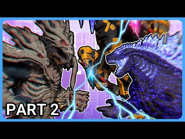 Monster X vs Godzilla, Kong | Godzilla x Kong: Supernova Fan Made Animation (Part 2)