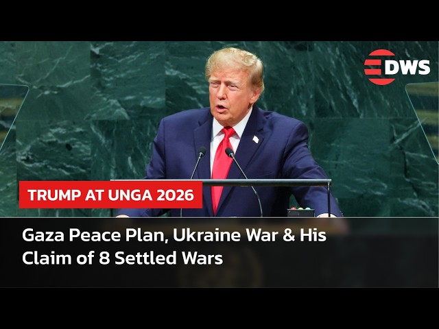 Trump UNGA Speech: “I Settled Eight Wars” | Gaza, Ukraine, Cambodia-Thailand, Pak-India & More |AC1E