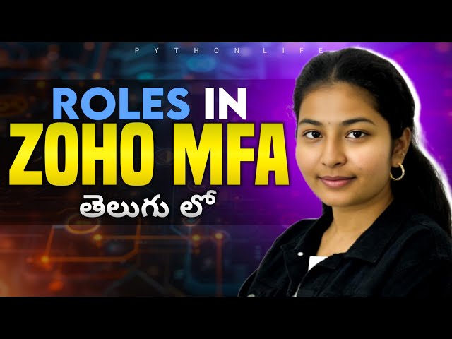 Roles in zoho mfa