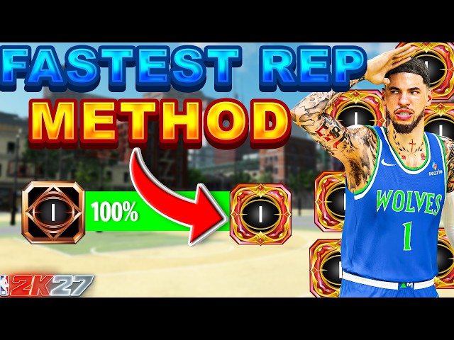 HOW TO REP UP FAST AND EASY! UPDATED FASTEST METHOD to GET REP in SEASON 1 of NBA 2K27!