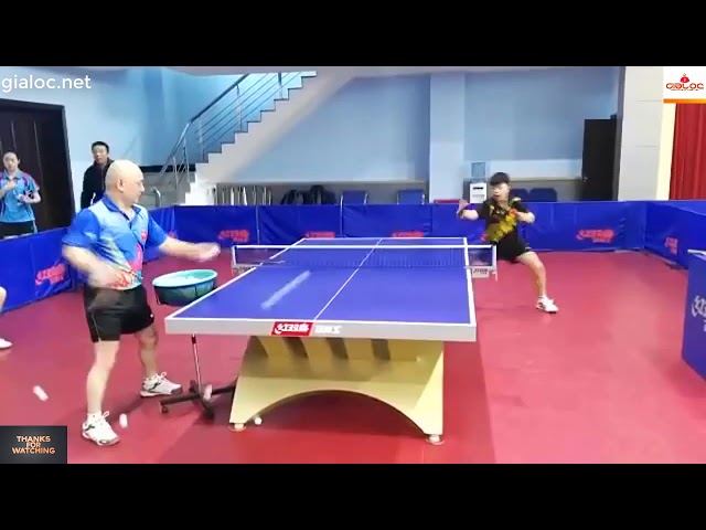 Training table tennis for talent
