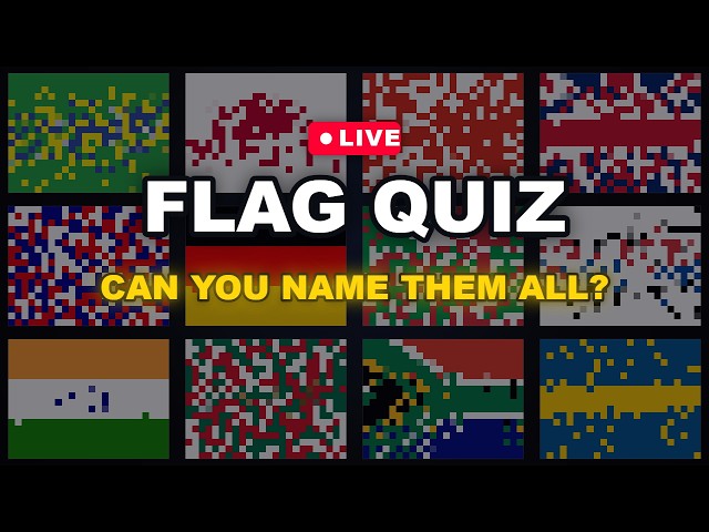 FLAGS BATTLE 🔴 LIVE — Guess the Flag Before the Sort Finishes! Now 24/7 !