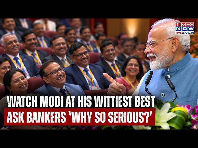 Watch PM Modi At His Wittiest Best Light-Up Mood Of Bankers As He Asks 'Why So Serious?' At Meet
