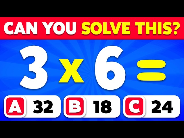Can You Pass This Maths Quiz...? ➗✖️🧠 | Easy, Medium, Hard, Impossible | Quiz Blitz