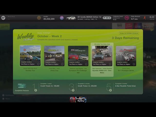 !!"Gran Turismo7"!!"LIVE"!!"PS5Pro"!! "NEW" Weekly Challenge Race's!! PartVR2!! ;) !!"2k&HDR&VR2"!!