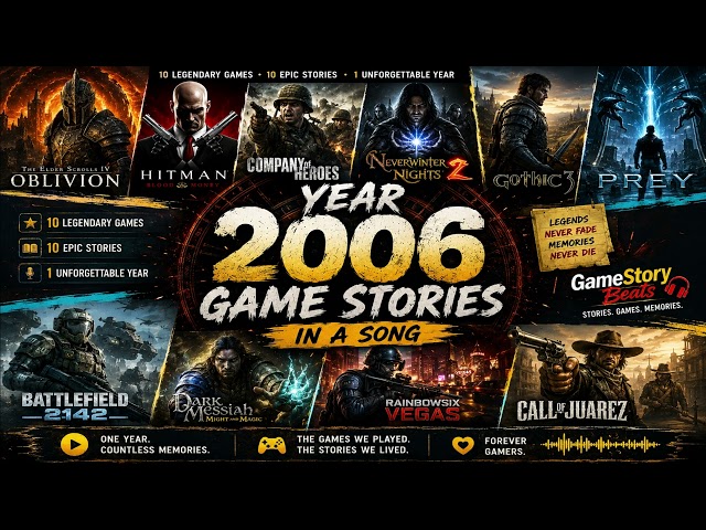 YEAR 2006 - TOP 10 Games Story | The Golden Era of Gaming |Best Story Games of 2006| GAMESTORY BEATS