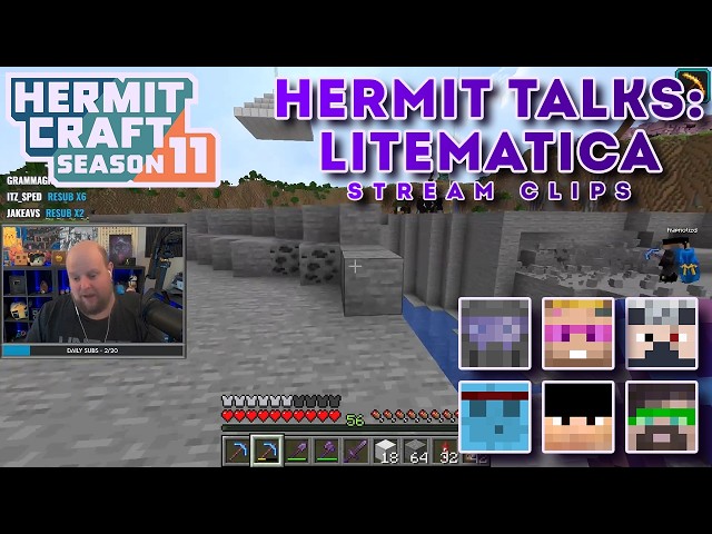 Is Litematica Cheating? | Hermit Talks | Stream Clips | Hermitcraft Season 11