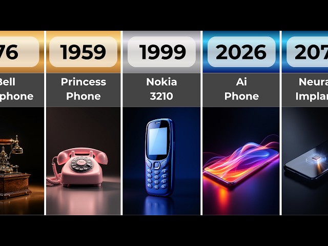 The Evolution of Phones | 1876 to 2100