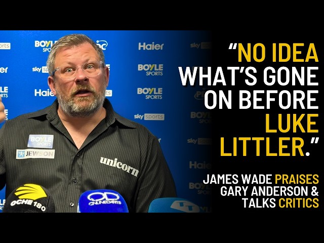 'SOME OF MY CRITICS...'  | James Wade on New Fans From Luke Littler Era and Proving Critics Wrong