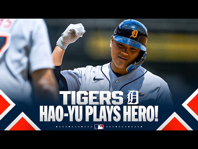 Hao-Yu Lee socks a home run and makes a SPECTACULAR play for the winning Tigers! 💥 | MLB Highlights