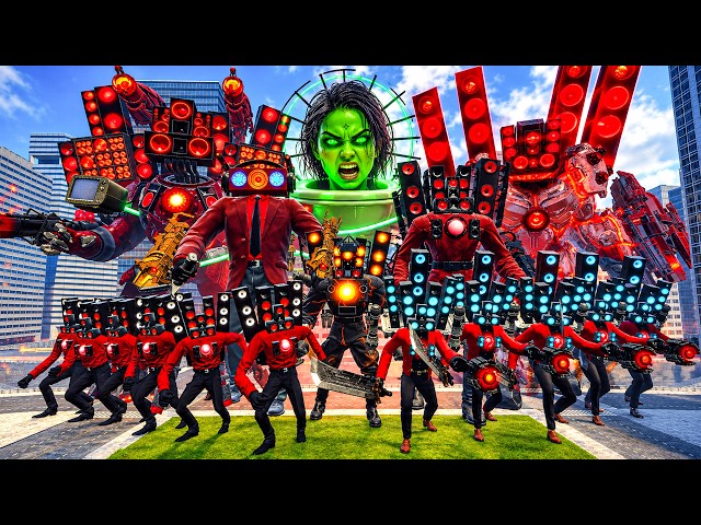 ALL SPEAKERMAN TITAN VS SKIBIDI TOILET 1-77 BOSSES: NEW GMAN ZOMBIE VS ASTRO TV MAN BOSS Battle! #2