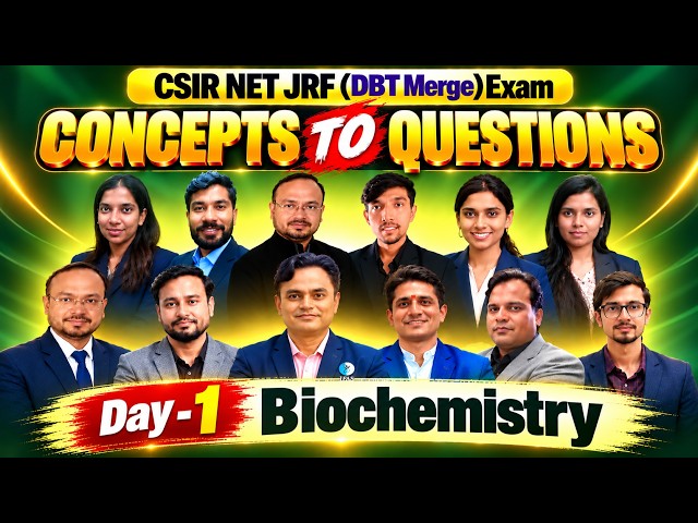 Day 1 Biochemistry I Amino Acids - Concept To Questions I  IFAS CSIR NET DEC 2026 and June 2027