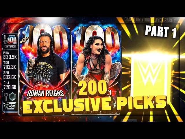 200 CENTURION EXCLUSIVE DRAFT PICKS!! 1.5 MILLION DUSTING!! (PART 1) - WWE SUPERCARD SEASON 12