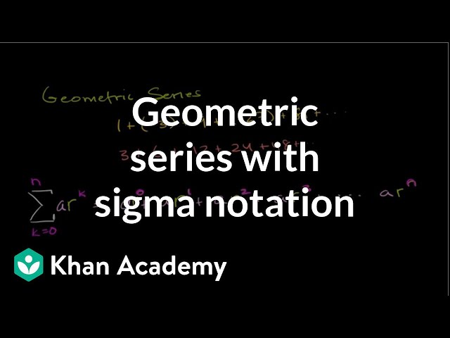 Geometric series | Sequences, series and induction | Precalculus | Khan Academy