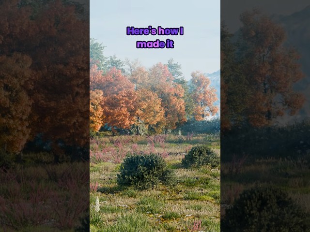 The Secret to Realistic Autumn Leaves in Blender #blender #tutorial #3dart