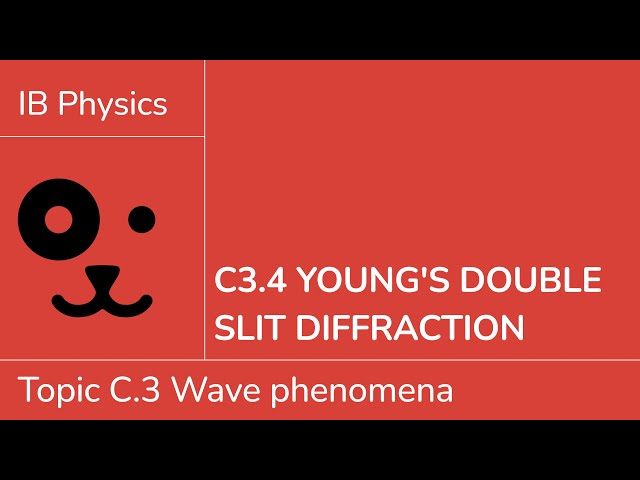 C3.4 Young's double slit diffraction [IB Physics SL/HL]