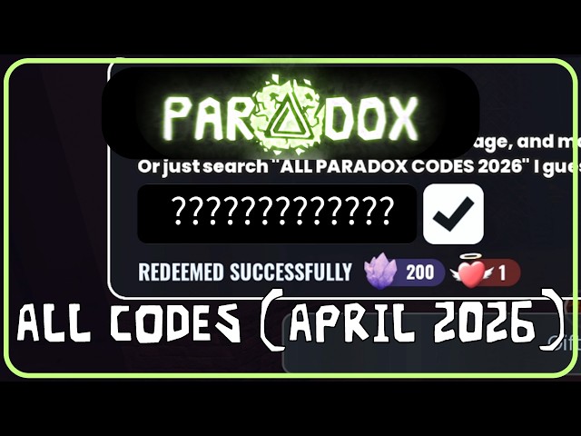 Roblox DOORS: PARADOX - All Redeemable Codes (APRIL 2026)