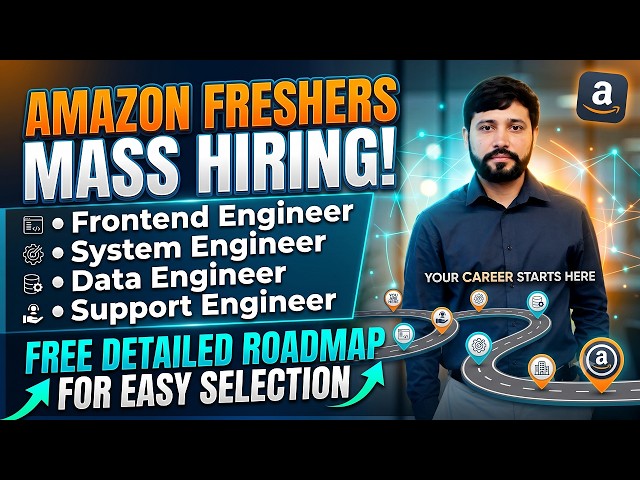 🚀 Amazon Mass Hiring 2026 for Freshers! Free Roadmap to Get Selected Easily
