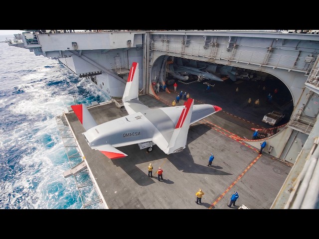 US Navy Unveils the World’s First Aerial Refueling Drone on an Aircraft Carrier