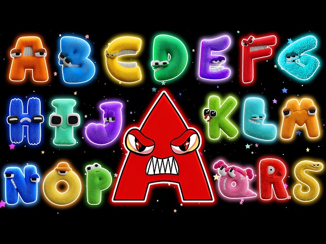 Catchy ABC Song for Kids | Colorful Alphabet Characters | A–Z Learning