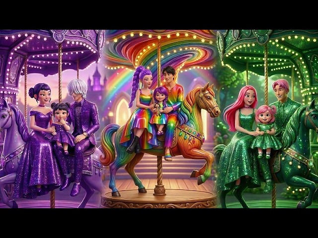K-Pop Demon Hunters Rich Purple Family VS Poor Rainbow Family VS Green Family #2 - A Touching Story