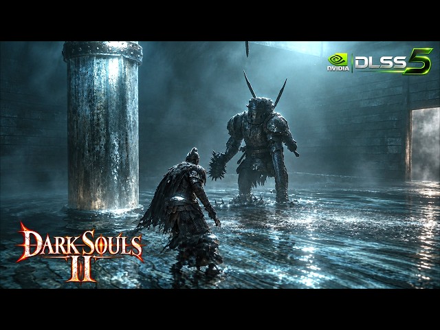 Dark Souls II with DLSS 5 + Path Tracing is INSANE