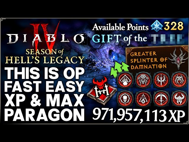Diablo 4 - New OP Event - Get FAST 300 Paragon Point XP & Easy Mythics - Season 15 Leveling Guide!
