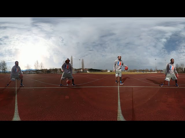 Basketball Dribbling in VR 360°
