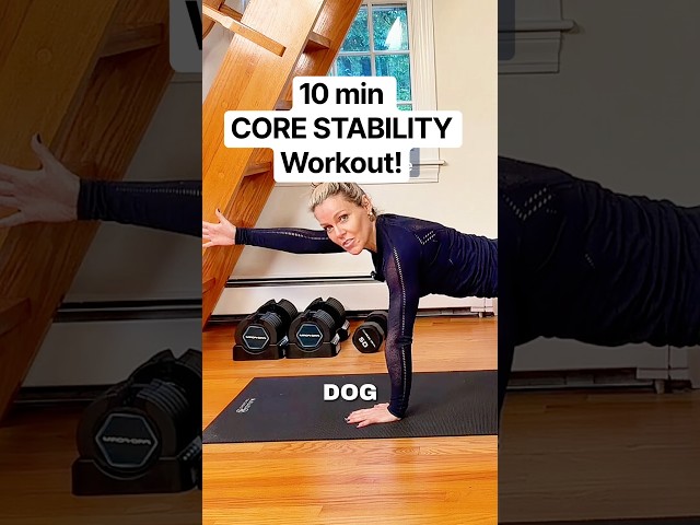 10 min Core stability Workout! #longevityfitness