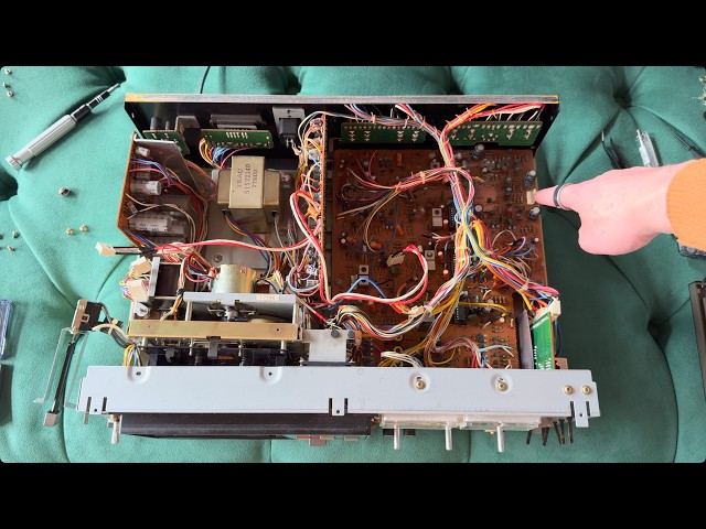 TEAC C-3 Tape Deck Repair, Part 1: Removing the tape assembly