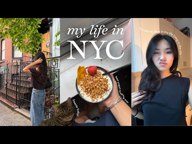 my life in new york city 🍎🚕 | my fitness mindset, packing for t&c and lazy girl meals!