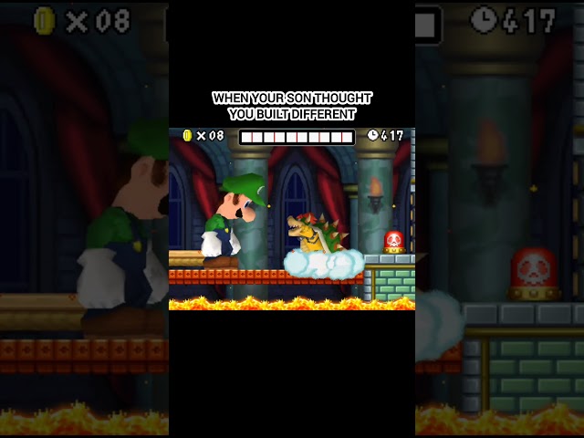 Luigi versus Father and Son #mario #nintendo #retrogaming