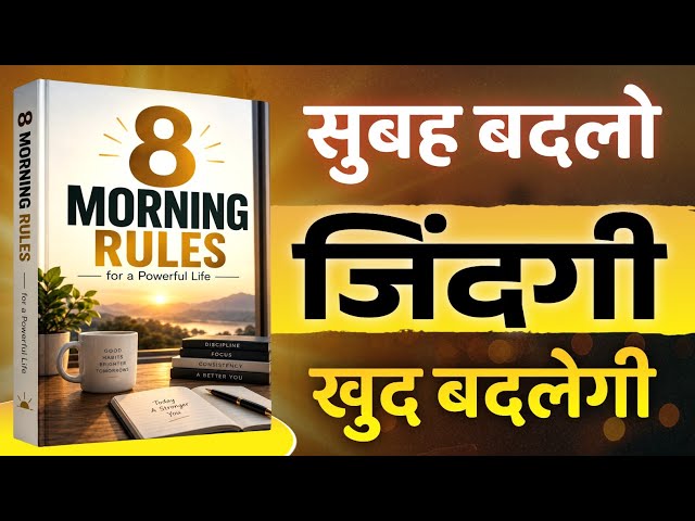 8 Morning Rules Book summary in hindi | audiobook | habits | mindset | productivity | self help