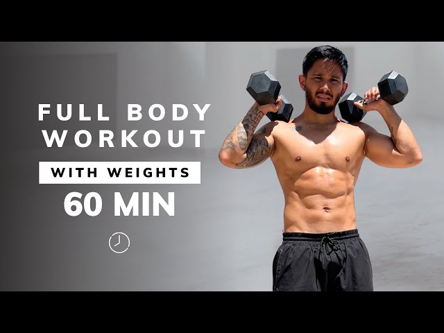 1 HOUR FULL BODY DUMBBELL WORKOUT - Strength Training With Weights - NO REPEATS