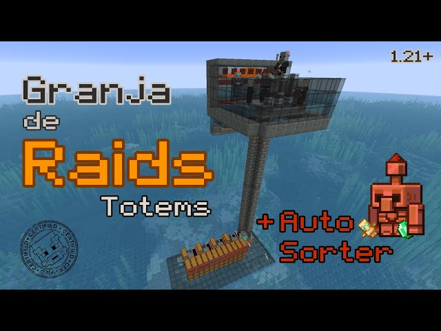 Nueva GRANJA de RAIDS / Totems + Almacén automático | Minecraft ⛏ Java 26.3