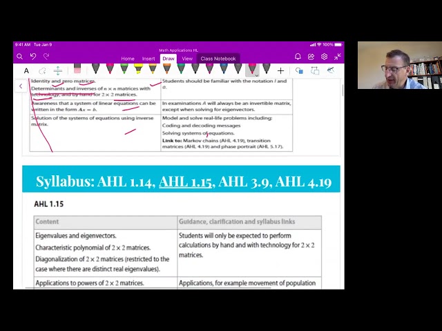 Math Apps HL Unit 9 Video 1: Matrices - Introduction
