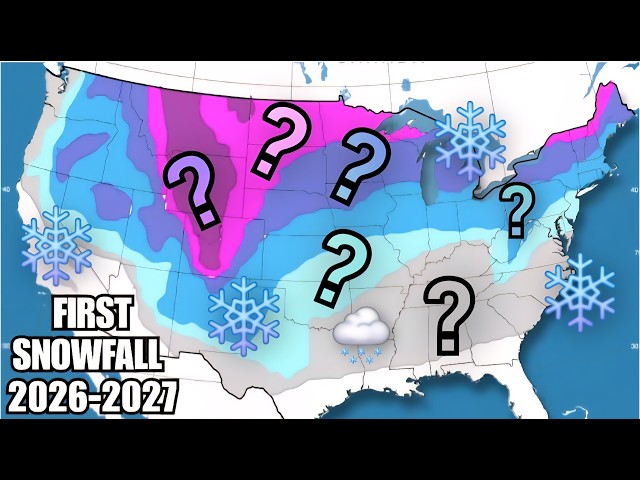 When To Expect Your First Snowfall... Winter 2026 - 2027