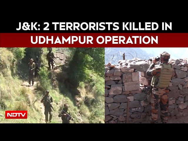 Udhampur Encounter: 2 Terrorists Neutralised, Search Operation Continues