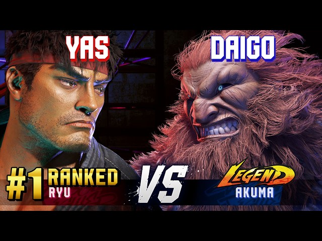 SF6 ▰ YAS (#1 Ranked Ryu) vs DAIGO (Akuma) ▰ High Level Gameplay