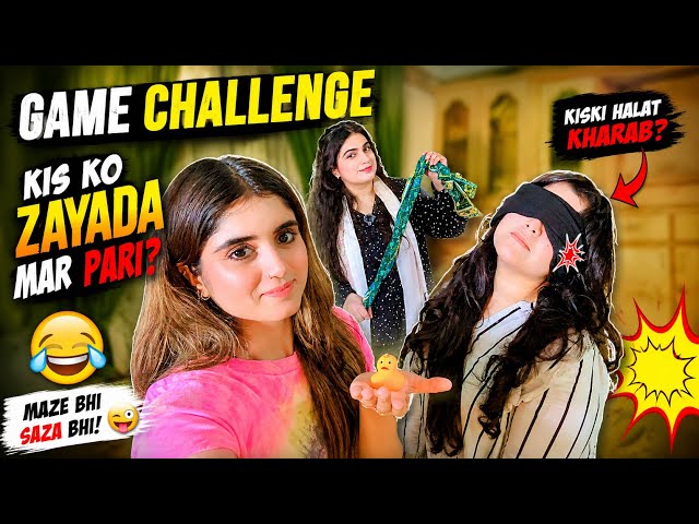 Blindfold Challenge 🙈😂 | Aankhon Par Patti Bandh Kar Game Kheli 🤣🎮 | Bohat Masti Hui!