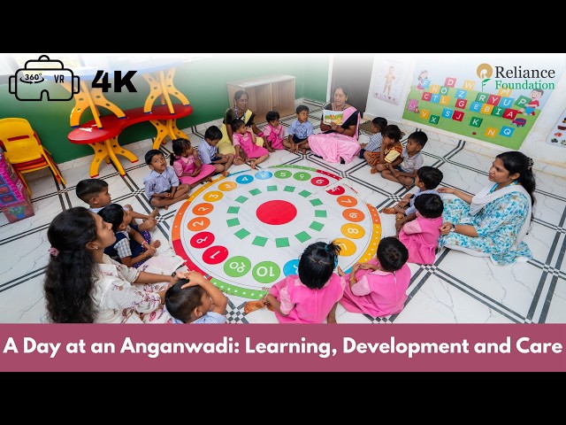 360˚ VR Film | 4K | A Day In Palaspada Anganwadi Learning Lab | Reliance Foundation