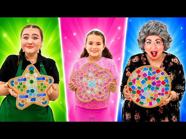 Ruby and Bonnie Make Mosaic Art, Cream Art & DIY Phone Charms
