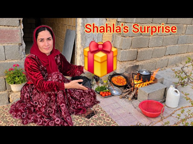 Tribal widow Shahla got an unexpected surprise... A beautiful moment started🎁