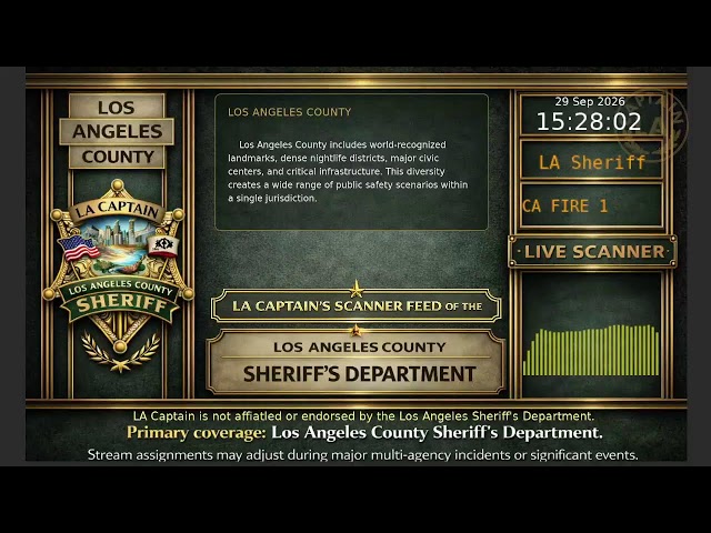 LA Sheriff - LASD Police Scanner - LA Captain - S6 - 29-Sep-2026