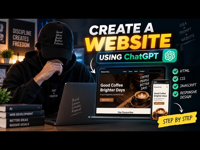 I Created a Website Using ChatGPT 🤯 | Step-by-Step