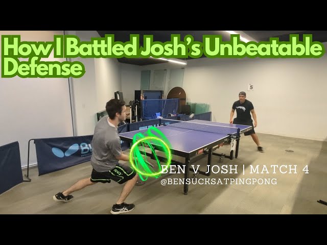 Blocked Out!  How I Battled Josh’s Unbeatable Table Tennis Defense!