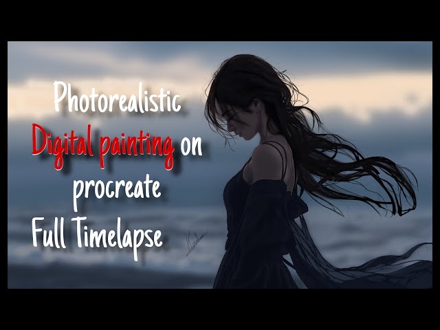 Photorealistic digital painting on procreate | full Timelapse | #procreate #speedpaint #art #fyp 