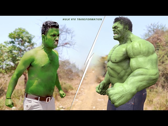 ALL BEST Hollywood Hulk Transformation In Real Life | vfx short film #hulk