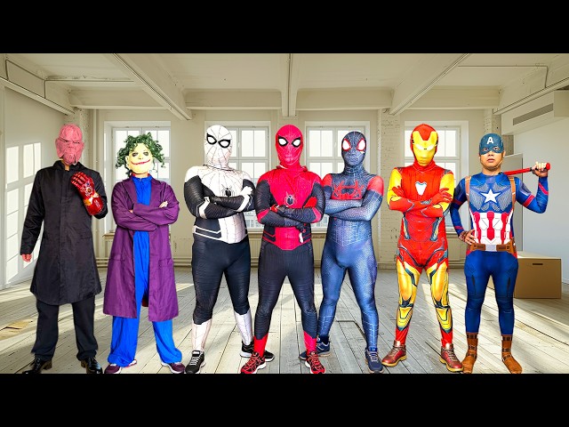 SPIDER-MAN TEAM TRAINING WITH SUPERHEROES! || WHO SAVED JOKER...?! ( FUNNY ACTION )