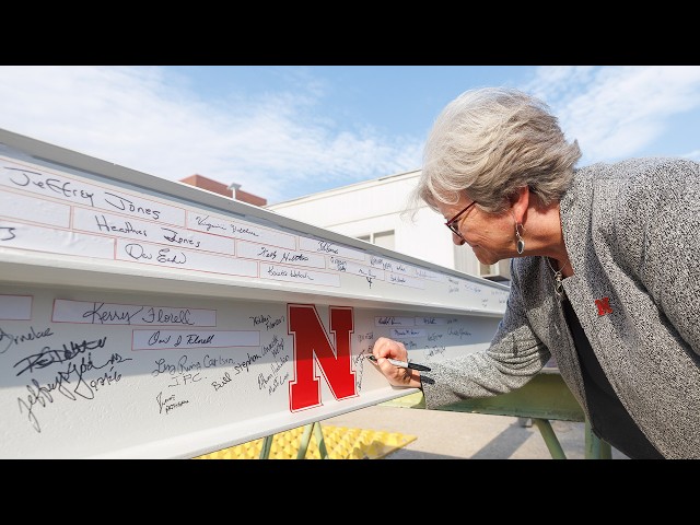 Lied Center Beam Signing & Topping Off